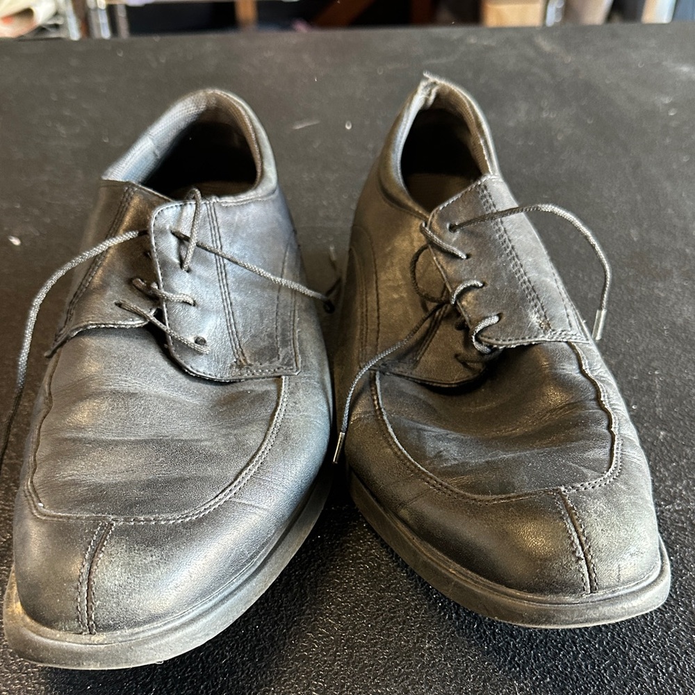 Rockport Black Leather Men's Oxfords